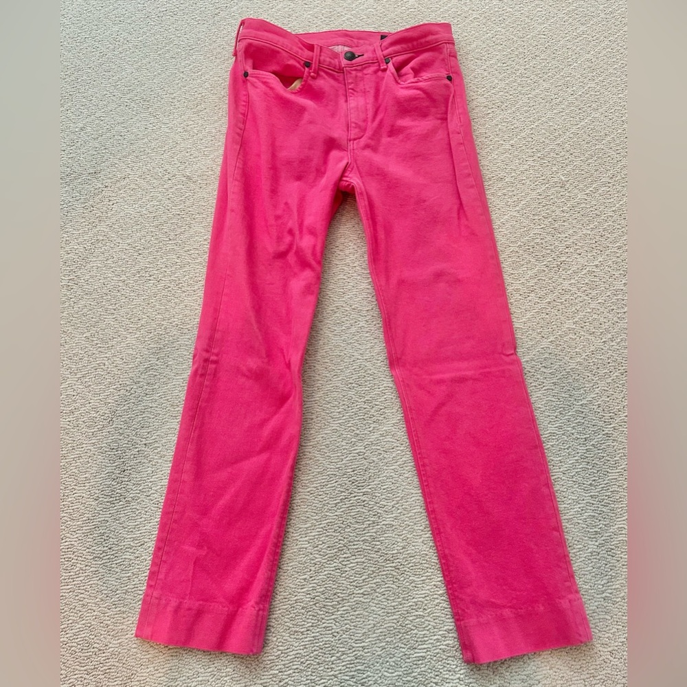 rag & bone pink ankle denim jeans